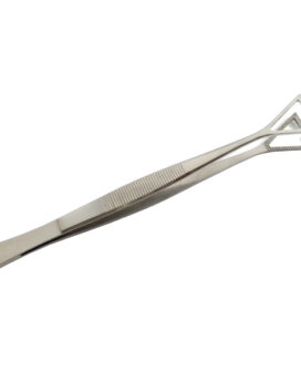 Body Piercing Tweezers Slotted Head